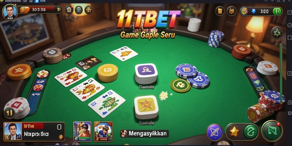 Screenshot gameplay Gaple yang seru di 11TBET.