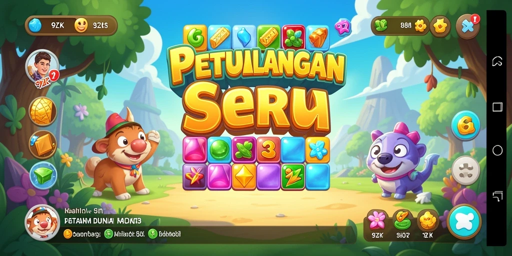 Tangkap momen seru gameplay <strong>9ZK</strong> dalam aksi Match-3.