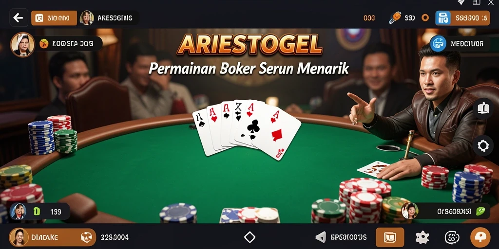Tampilan gameplay ARIESTOGEL yang menegangkan dan seru.
