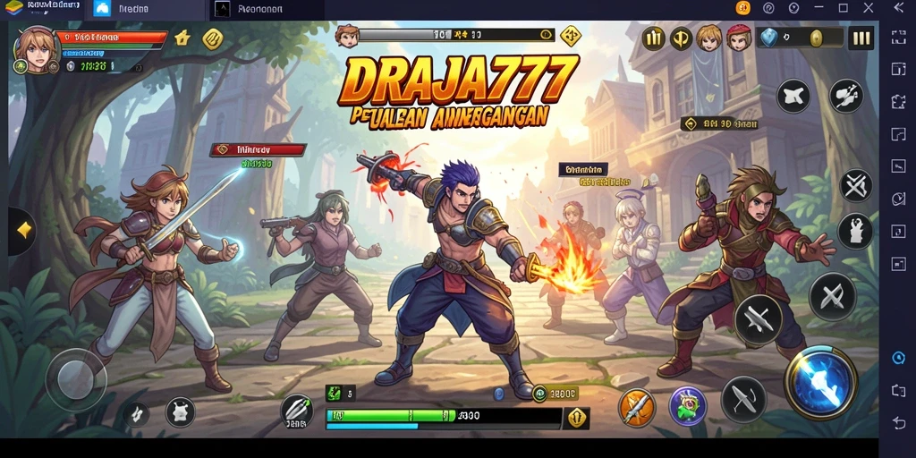 Gameplay menawan dalam DRAJA777 dengan karakter anime menarik.