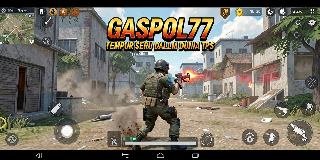 Screenshot utama GASPOL77 menampilkan aksi intens dalam pertempuran TPS.