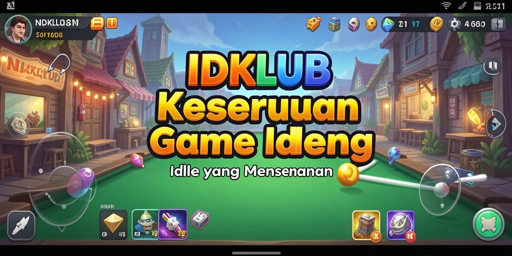 Screenshot gameplay IDKLUB yang menunjukkan suasana permainan Idle yang menarik.