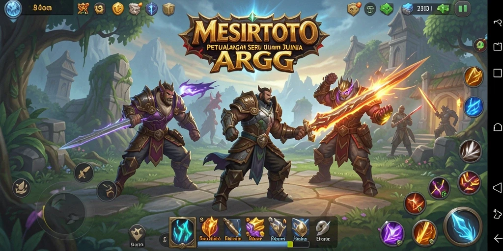 Screenshot MESIRTOTO menampilkan aksi seru dalam gameplay ARPG.