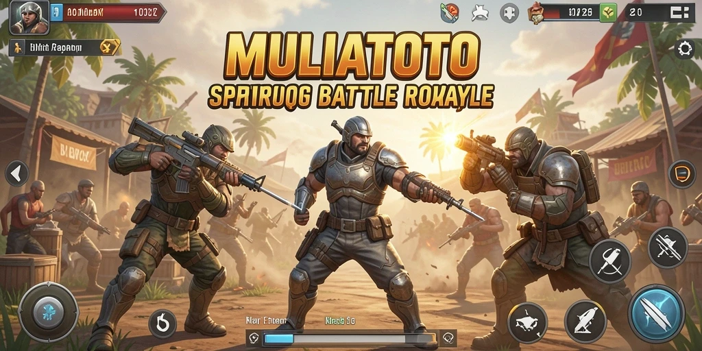 Tampilan gameplay seru di arena Battle Royale MULIATOTO.