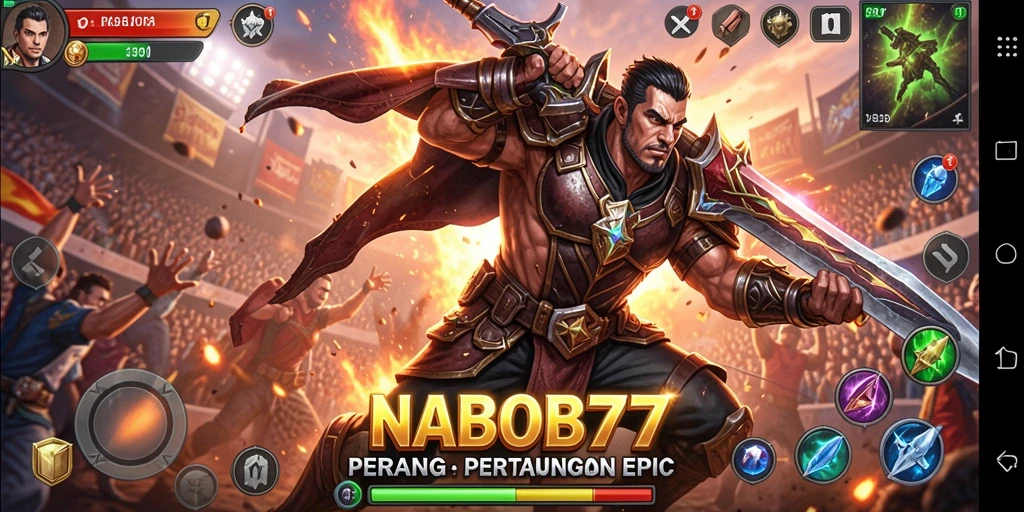 Tampilan epic pertempuran di NABOB77 dengan grafis menakjubkan.
