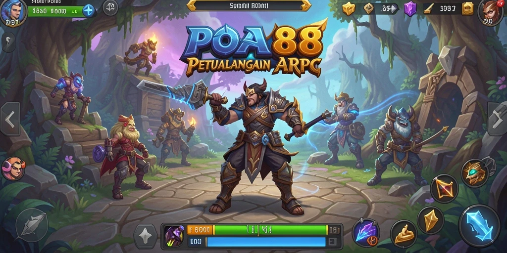 Screenshot gameplay POA88 menampilkan aksi pertarungan yang seru.