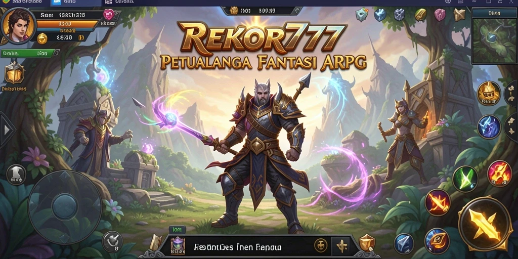 Screenshot utama menampilkan aksi mendebarkan dalam REKOR777.