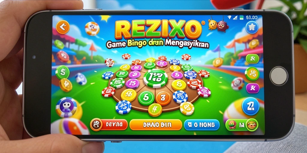 Tampilan gameplay seru dalam game Bingo REZIXO.