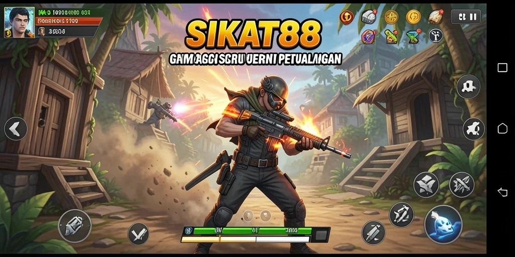 Tampilan gameplay SIKAT88 yang penuh aksi dan seru.