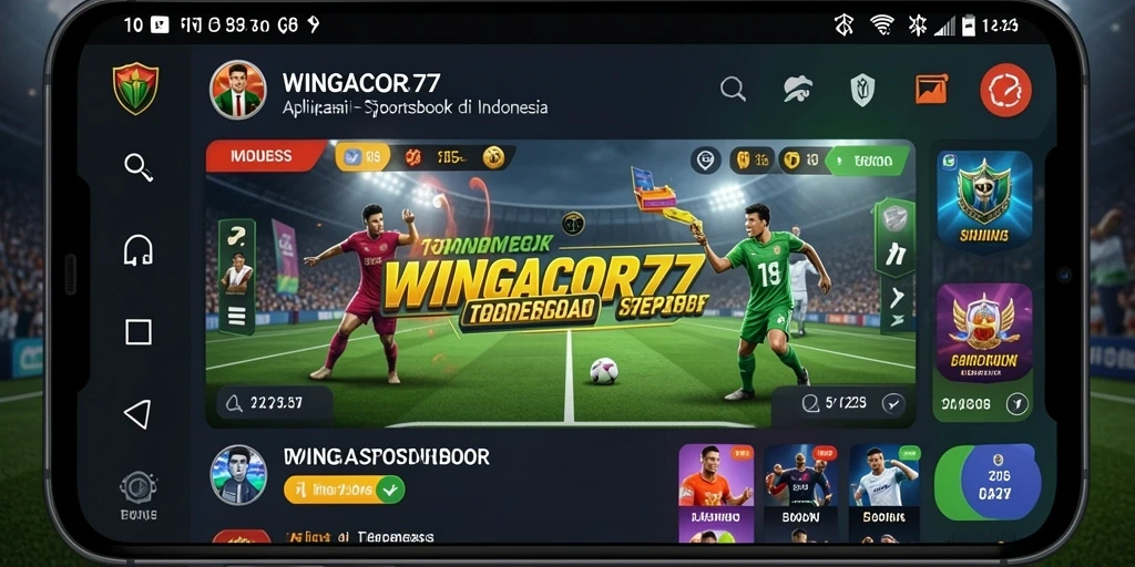 Tangkapan layar WINGACOR77 menunjukkan fitur taruhan olahraga yang menarik.