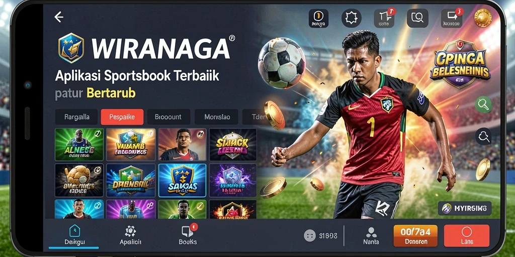 Gameplay taruhan menarik dalam WIRANAGA yang penuh aksi.